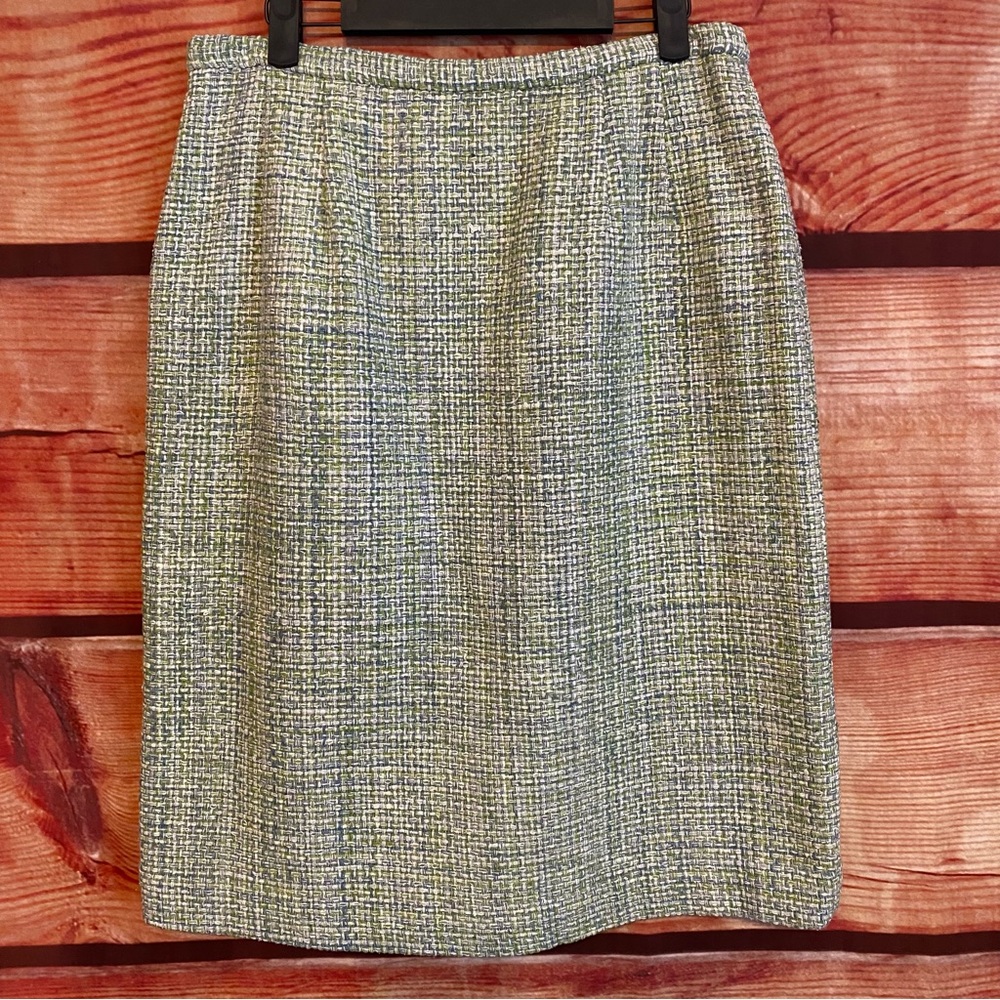 Pendleton Silk Tweed Pencil Skirt
